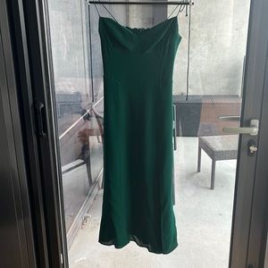 Reformation, Emerald Green Juliette Dress